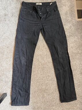 Naked & Famous Denim Men's Black Slim Jeans